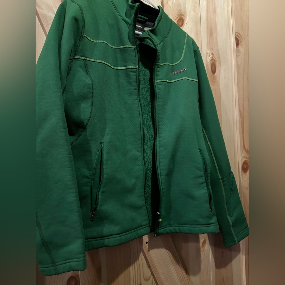 Under Armour bright green zip up jacket
